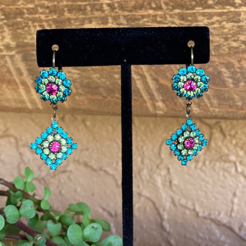 Vintage | Earrings  | Pink & Turquoise